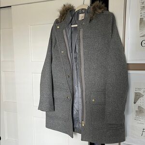 J. Crew Elegant Gray Coat